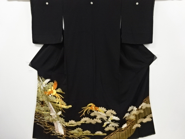 JAPANESE KIMONO / TOMESODE / CAMELLIA